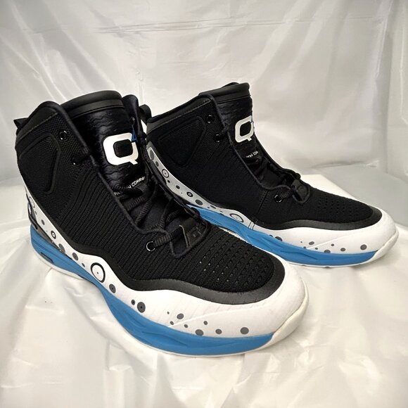 Q4 Aster White Basketball shoe White/Aster Blue/Black Q4MB-015 Size 11M - Picture 3 of 5